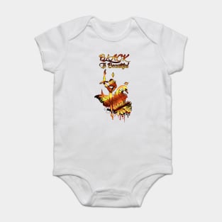 Gold Dancing Beauty - Black Is Beautiful Baby Bodysuit